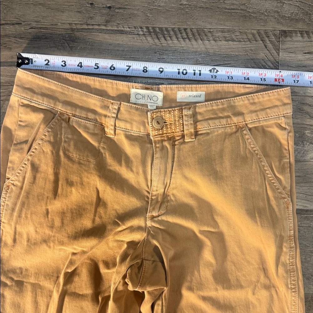 Anthropologie Chino Relaxed Fit Tan Pants - Size 27 - Picture 6 of 7